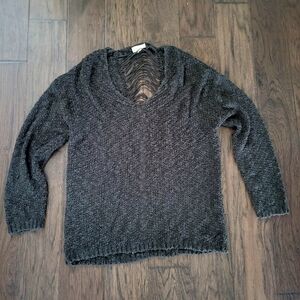 Altar'd State Charcoal V-Neck Sweater